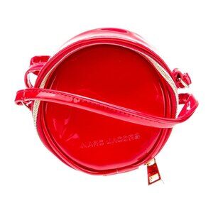 Marc Jacobs Solid Red Patent Leather Mini Crossbody Bag Gold-Tone Hardware